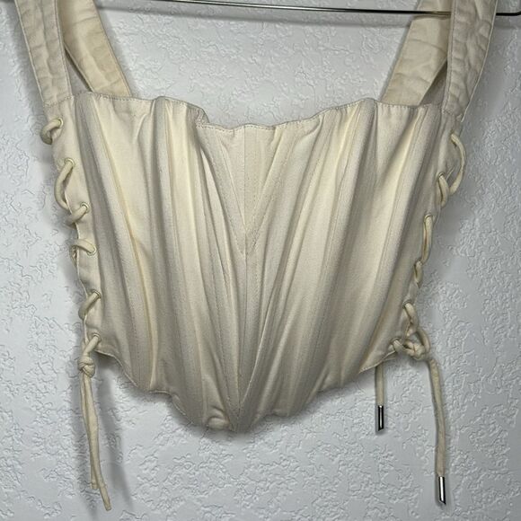 Guizio Classic Fitted Corset in Vanilla Ice Bustier Small Revolve - Picture 3 of 15